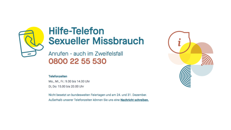 hilfe-telefon sexueller missbrauch